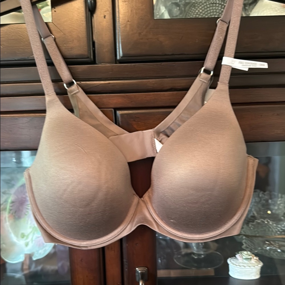 Aerie Brown Full Coverage Bra with Seamless Finish